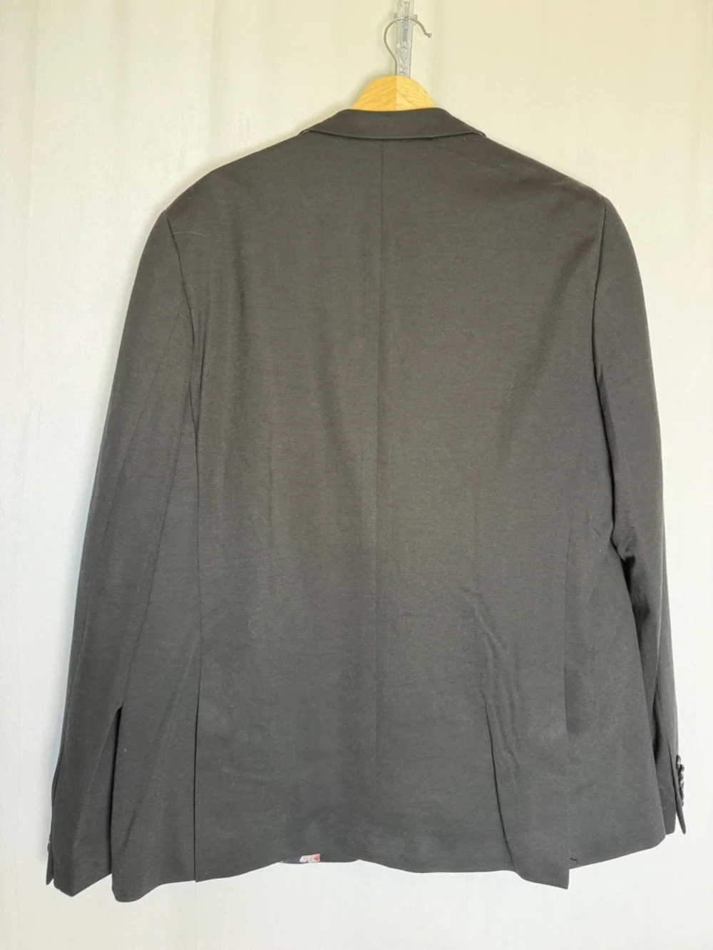 NEW Soul of London Textured Notch Lapel Double Button Blazer Size 48R in Black